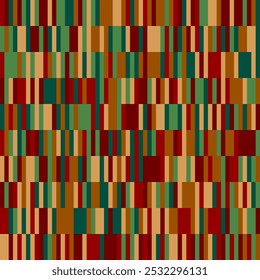 Nahtlose geometrische Zusammensetzung. Vertikale mehrfarbige Linien. Eine Vorlage für Texturen, Tapeten, Umschläge, Kleidung und einfache Hintergründe