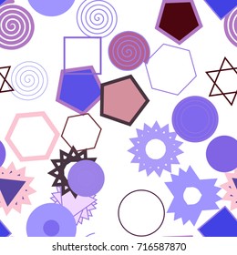 Seamless geometric Conceptual background mixed pattern for design. Vector illustration graphic.
