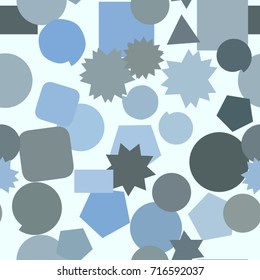 Seamless geometric Conceptual background mixed pattern for design. Vector illustration graphic.