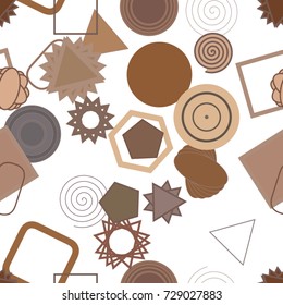 Seamless geometric Conceptual background mixed pattern for design. Vector illustration graphic.