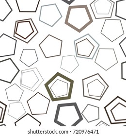 Seamless geometric Conceptual background pentagon pattern for design. Vector illustration graphic.