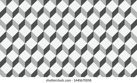 Seamless Geometric Cube Pattern Background