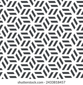 Seamless geometric dark gray pattern
