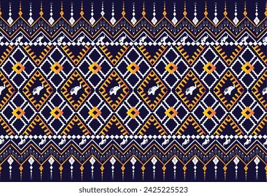 Seamless geometric design, ethnic, elephant, background, interior decoration, clothing, woven fabric, cloth bag.