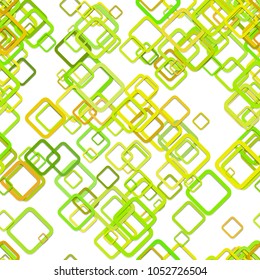 Seamless geometric diagonal square background pattern - vector graphic from rounded squares with shadow effect