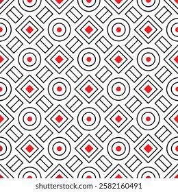 Seamless Geometric Diamond Pattern Design for Textiles and Fabric Projects.