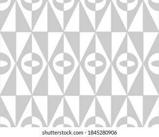 Seamless geometric diamond pattern. Oval and rhombic texture mesh. Vector graphics. Modern repeating textile background.