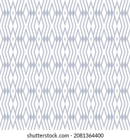 Seamless geometric diamonds and zig zag lines pattern and texture. Vector art.