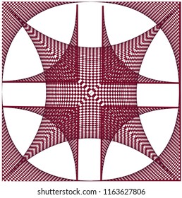 Seamless geometric doodle.Adstract vector.Icon symbol isolated on blue background