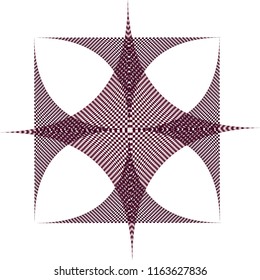 Seamless geometric doodle.Adstract vector.Icon symbol isolated on blue background