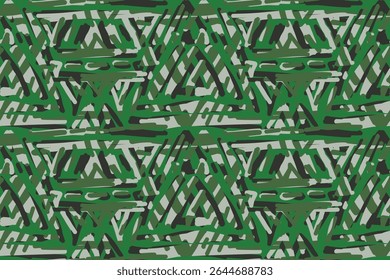 Seamless geometric and doodles line, traditional ikat pattern with earthy tones in geometric and tribal-inspired design. Ideal for textiles, wallpapers, and ethnic-themed projects.