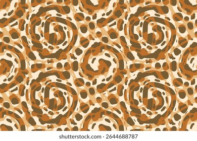 Seamless geometric and doodles line, traditional ikat pattern with earthy tones in geometric and tribal-inspired design. Ideal for textiles, wallpapers, and ethnic-themed projects.