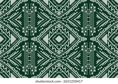 Seamless geometric and doodles line, traditional ikat pattern with earthy tones in geometric and tribal-inspired design. Ideal for textiles, wallpapers, and ethnic-themed projects.