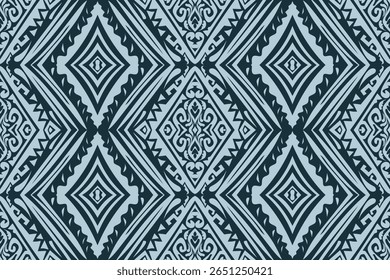 Seamless geometric and doodles line, traditional ikat pattern with earthy tones in geometric and tribal-inspired design. Ideal for textiles, wallpapers, and ethnic-themed projects.