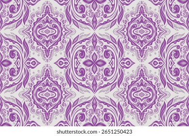 Seamless geometric and doodles line, traditional ikat pattern with earthy tones in geometric and tribal-inspired design. Ideal for textiles, wallpapers, and ethnic-themed projects.