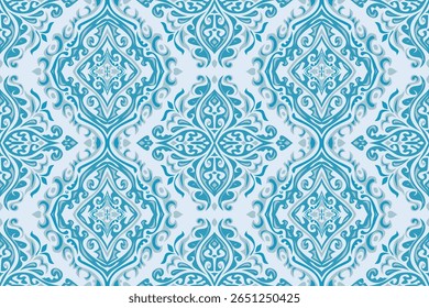 Seamless geometric and doodles line, traditional ikat pattern with earthy tones in geometric and tribal-inspired design. Ideal for textiles, wallpapers, and ethnic-themed projects.