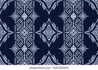 Seamless geometric and doodles line, traditional ikat pattern with earthy tones in geometric and tribal-inspired design. Ideal for textiles, wallpapers, and ethnic-themed projects.