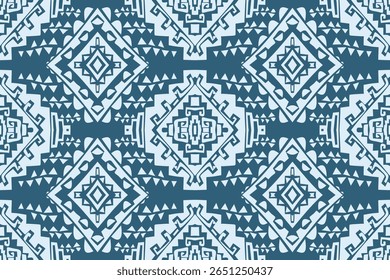 Seamless geometric and doodles line, traditional ikat pattern with earthy tones in geometric and tribal-inspired design. Ideal for textiles, wallpapers, and ethnic-themed projects.