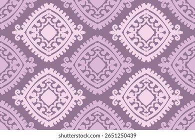 Seamless geometric and doodles line, traditional ikat pattern with earthy tones in geometric and tribal-inspired design. Ideal for textiles, wallpapers, and ethnic-themed projects.