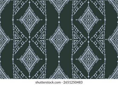 Seamless geometric and doodles line, traditional ikat pattern with earthy tones in geometric and tribal-inspired design. Ideal for textiles, wallpapers, and ethnic-themed projects.