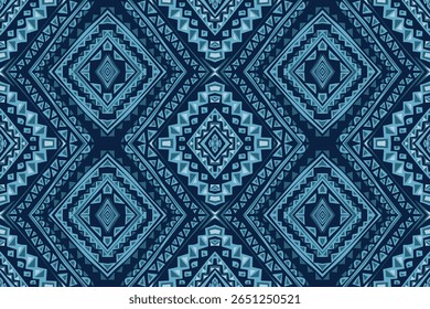 Seamless geometric and doodles line, traditional ikat pattern with earthy tones in geometric and tribal-inspired design. Ideal for textiles, wallpapers, and ethnic-themed projects.