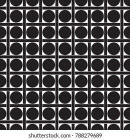 Seamless geometric dot and check weave pattern background