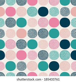 seamless geometric dots pattern