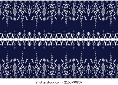 Etnia geométrica sin foco con patrón oriental Diseño para alfombras, papel pintado, ropa, envoltura, tela, ilustración vectorial.