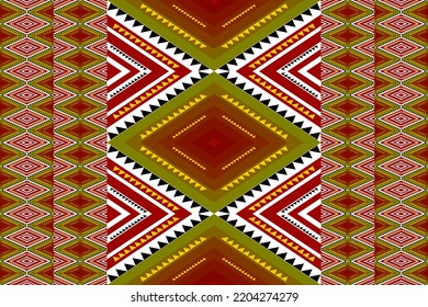 seamless geometric ethnic pattern design