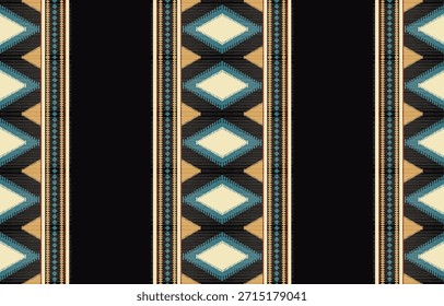 Patrón étnico geométrico sin fisuras. Diseño étnico nativo americano, diseño de decoración del suroeste para el fondo, cortina, alfombra, Fondo de pantalla, ropa, envoltura, Batik.
