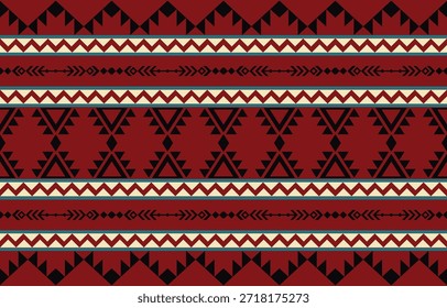 Patrón étnico geométrico sin fisuras. Diseño étnico nativo americano, diseño de decoración del suroeste para el fondo, cortina, alfombra, Fondo de pantalla, ropa, envoltura, Batik.