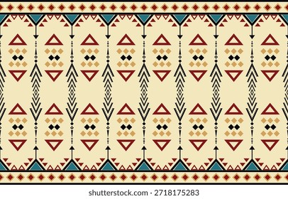 Patrón étnico geométrico sin fisuras. Diseño étnico nativo americano, diseño de decoración del suroeste para el fondo, cortina, alfombra, Fondo de pantalla, ropa, envoltura, Batik.