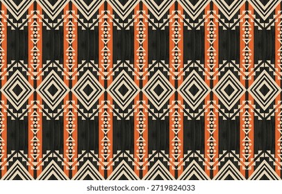 Patrón étnico geométrico sin fisuras. Diseño étnico nativo americano, diseño de decoración del suroeste para el fondo, cortina, alfombra, Fondo de pantalla, ropa, envoltura, Batik.