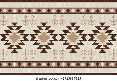 Patrón étnico geométrico sin fisuras. Diseño étnico nativo americano, diseño de decoración del suroeste para el fondo, cortina, alfombra, Fondo de pantalla, ropa, envoltura, Batik.
