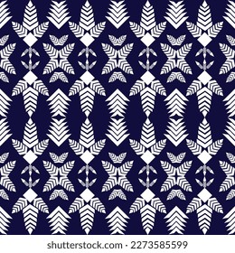 Seamless geometric ethnic pattern oriental. Beautiful flora pattern. Design for fabric, curtain, background, carpet, wallpaper, clothing, wrapping, Batik, fabric, Vector illustration. pattern style.