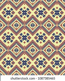 Seamless geometric ethnic pattern. Philippine style. 