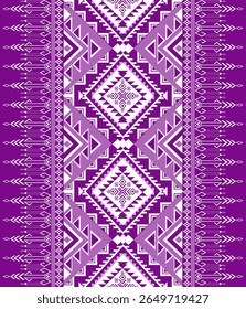 seamless geometric ethnic pattern, purple and white, vector illustration, traditional, abstract, seamless, pattern design for wrap, carpet, decorative, wallpaper, fashion, fabric, illustration, Navajo