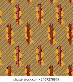 Seamless geometric ethnic pattern. Traditional Turkish kilim style. Swatch is included in EPS file.
