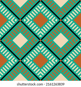 Seamless geometric ethnic pattern. Vector Illustration.
