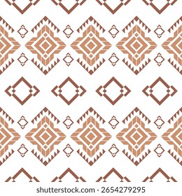 Seamless geometric ethnic pattern.Native American tribal fabric.ethnic boho indian texture ornament.Warm earthy brown tones. printing blanket rug carpet fashion,picture books,rugs,digital illustration