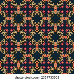 Seamless geometric ethnic patterns can be used for background, clothing, fabric, textile, packaging, knitwear. Ethnic design in nomad style.