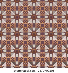 Para el fondo, la ropa, la tela, el textil, el embalaje, la ropa de punto se pueden utilizar patrones étnicos geométricos sin foco. Diseño étnico al estilo nómada.	