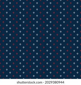 Seamless Geometric ethnic texture embroidery with Dark Blue background design for wallpaper and skirt,carpet,wallpaper,clothing,wrapping,Batik,fabric,sheet Vector,illustration.eps
