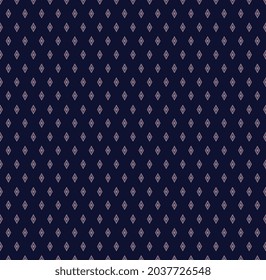 
Seamless Geometric ethnic texture embroidery design with Dark Blue background design, skirt,carpet,wallpaper,clothing,wrapping,Batik,fabric,sheet white, triangle shapes Vector, illustration style.eps