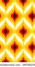 Seamless geometric ethnic vector pattern 