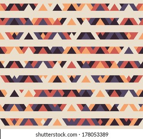 Seamless geometric ethnic vintage pattern