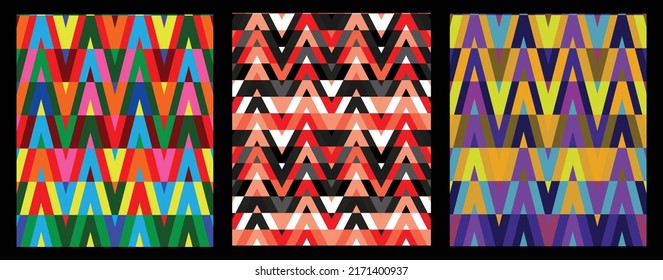 Seamless geometric ethnic zigzag pattern, Seamless fabric texture, Valentino Optical-check pattern