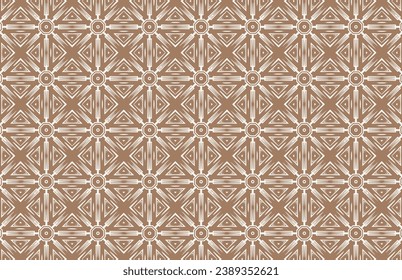 Seamless Geometric Fabric Grunge Pattern