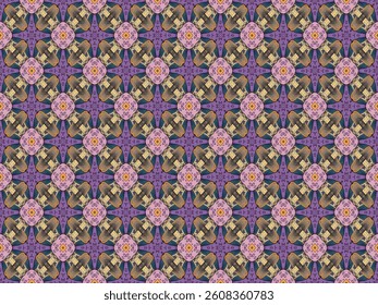 Seamless Geometric Fabric Symmetric Texture Luxury Fashion Design Decoration Perspective Textile Graphic Endless Digital Cloth Visual Interior Background Tile Shape Art Template Wallpaper Pattern.