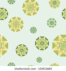 seamless geometric floral background